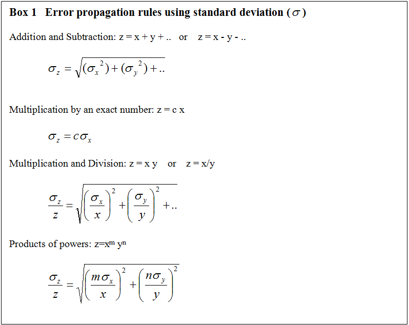 Standard deviation formulas   math is fun